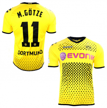 Kappa Borussia Dortmund jersey 11 Mario Götze 2011/2012 Evonik men's 176cm = S-M