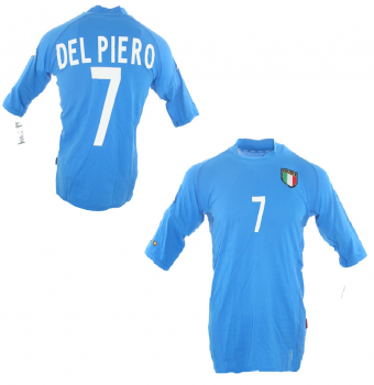 Kappa Italy jersey 7 Alessandro Del Piero World Cup 2002 blue men's XL/XXL/2XL