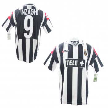 Lotto Juventus Turin jersey 9 Filippo Inzaghi 2000/01 Tele plus men's L