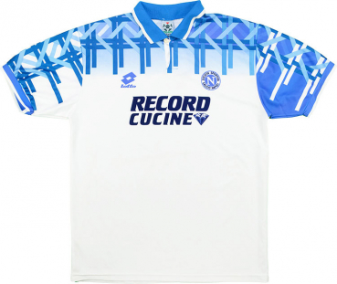 Umbro SSC Napoli jersey 1994/95 & 1995/96 Record Cucine away white men's L