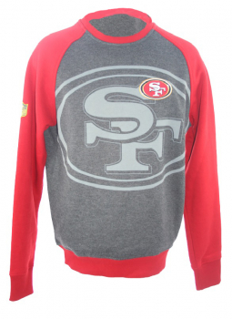 New Era San Francisco 49ers SF Sweatshirt grey red NFL men's S