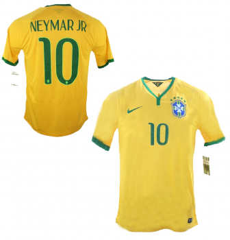 Nike Brazil jersey 11 Neymar World Cup 2014 home yellow new men's L