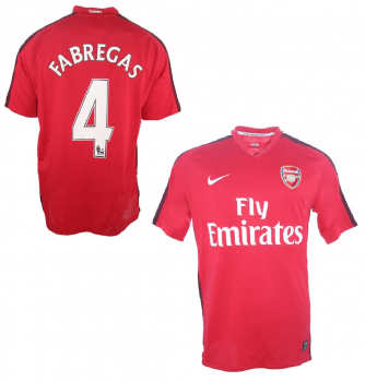 Nike FC Arsenal London jersey 4 Cesc Fabregas 2008-2010 home men's L or XL