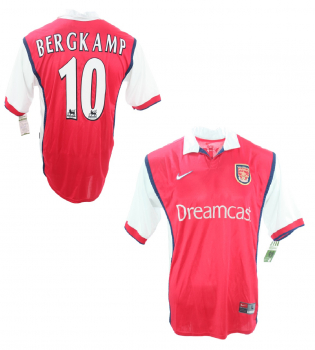 Nike FC Arsenal Jersey 10 Dennis Bergkamp 1999/00 Sega Dreamcast men's L