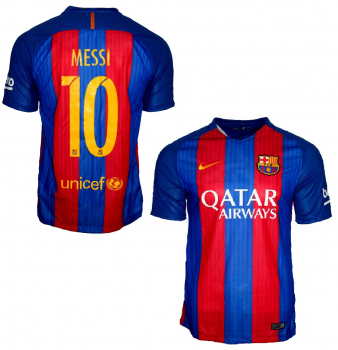 Nike FC Barcelona jersey 10 Lionel Messi 2016/17 Qatar home new men's S, L or XL