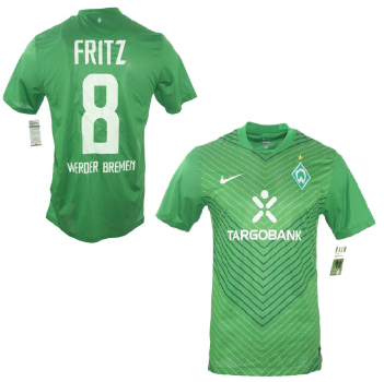 Nike SV Werder Bremen jersey 8 Clemens Fritz 2011/12 home SVW green men's M