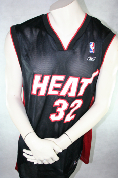 Reebok Miami Heat Jersey 32 Shaquille O'Neal NBA Swingman Black men's L