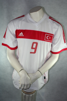 Adidas Turkey Jersey 9 Hakan Sükür 2002/04 - L/M