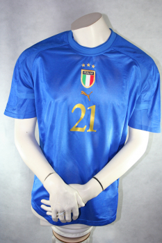 Puma Italy Jersey 21 Andrea Pirlo 2004 Euro World Champion L