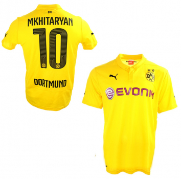 Puma Borussia Dortmund jersey 10 Henrikh Mkhitaryan 2014/2015 CL home BVB men's S-M 176cm