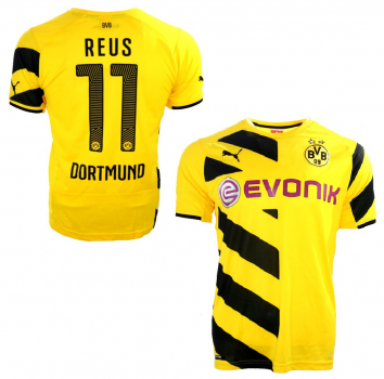 Puma Borussia Dortmund Jersey 11 Reus 2014/15 CL home BVB signatured men's L