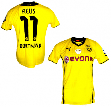 Puma Borussia Dortmund jersey 11 Marco Reus 2013/2014 german cup final shirt BVB men's L