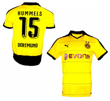 Puma Borussia Dortmund jersey 15 Mats Hummels 2015/16 home BVB men's XXL/2XL