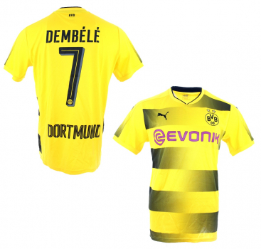 Puma Borussia Dortmund Jersey 7 Ousmane Dembelei 2017/18 Evonik BVB men's large L