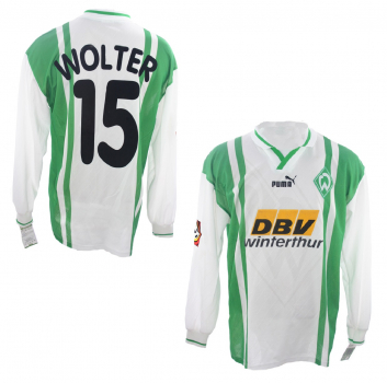 Puma SV Werder Bremen jersey 15 Thomas Wolter 1996/97 DBV men's S