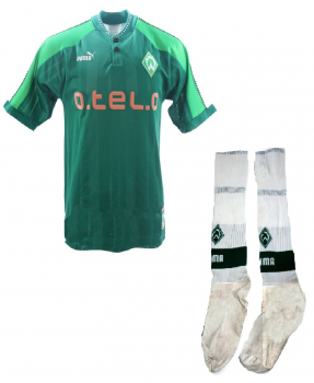 Puma SV Werder Bremen jersey socks, socks only! no jersey 1997/98 home O-Tel-O men's M 41-43