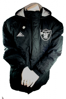 Pro Line Los Angeles Raiders Oakland jacket jersey black NFL men's L