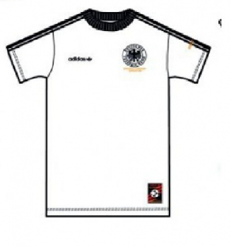 Adidas Germany Jersey-T-Shirt Euro 1980 mens S