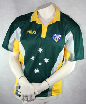 Fila Australia cricket jersey home national team shirt men's M
