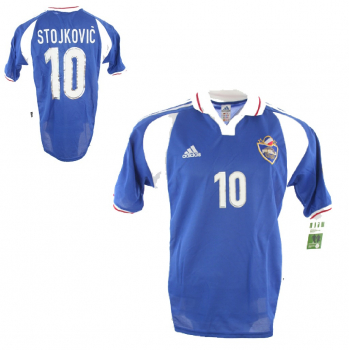 Adidas Football Association of Yugoslavia jersey 10 Dragan Stojkovic Euro 2000 men's S/M/L/XL