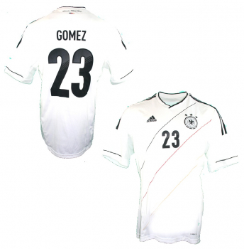 Adidas Germany jersey 23 Mario Gomez Euro 2012 home white men's XL and 176 cm