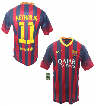 Nike FC Barcelona jersey 11 Neyma 2013/14 Qatar home men's M