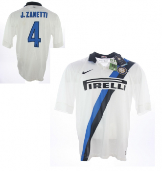 Nike Inter Milan Jersey 4 Javier Zanetti 2011/12 White Away new men's XL
