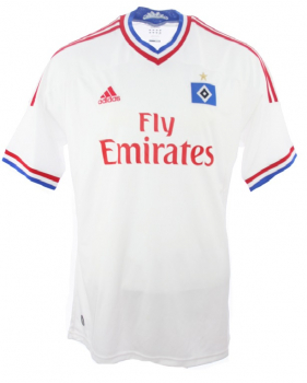 Adidas Hamburger SV jersey 2011/12 home HSV Fly Emirates white men's M or XL
