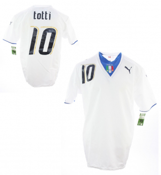 Puma Italy jersey 10 Francesco Totti World cup 2006 Champion away italia white men's XL