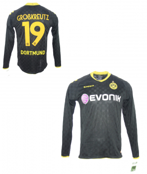 Kappa Borussia Dortmund jersey 19 Kevin Großkreutz 2010/11 BVB match worn black men's L