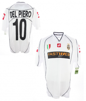 Lotto Juventus Turin jersey 10 Del Piero 2002/03 Fastweb men's M/L/XXL