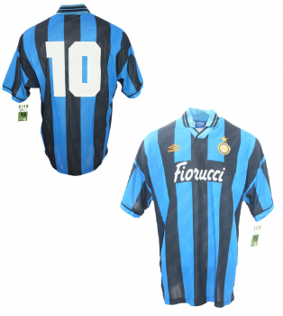 Umbro Inter milan jersey 10 Bergkamp 1994/95 home Fiorucci men's XXL/2XL