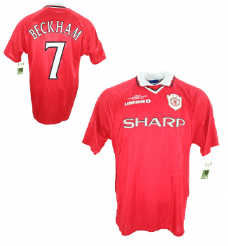 Umbro Manchester United jersey 7 David Beckham 1999/00 Champions League winners Sharp men's L/XL/XXL