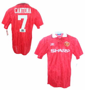 Umbro Manchester United jersey 7 Eric Cantona 1992/94 home red sharp men's XL