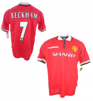 Umbro Manchester United jersey 7 David Beckham 1998/99 Sharp men's XL