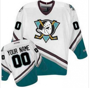 Anaheim Mighty Ducks Jersey customize Movie white men's S/M/L/XL/XXL/XXXL