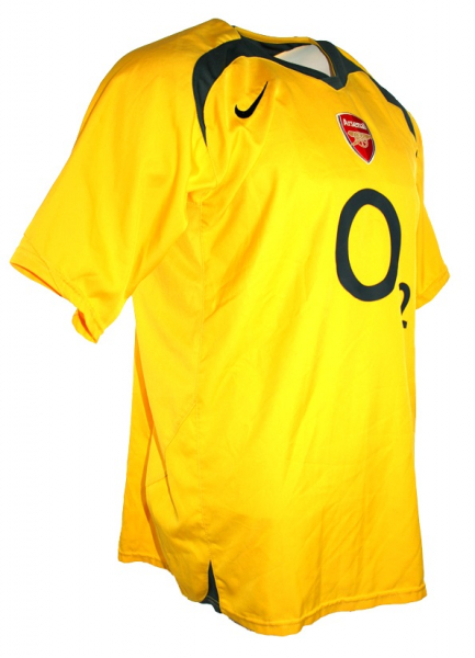 Nike FC Arsenal jersey 14 Thiery Henry 2005/06 yellow CL final men's XL