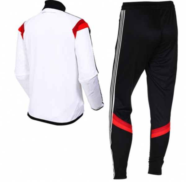 Adidas Germany Tracksuit World Cup 2014 jacket & trousers training suit white black home men's L