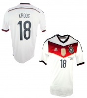 Adidas Germany jersey 18 Toni Kroos World Cup 2014 4 stars home white men's S-M 176 cm
